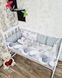 Комплект постільної білизни Bonna Elegance в дитяче ліжечко Ведмедики сірі