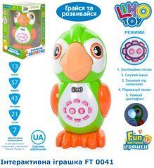Інтерактивне балакуче звірятко Limo Toy FT 0041 Папуга