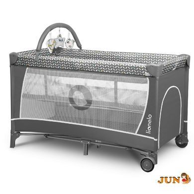 Манеж Lionelo FLOWER GREY SCANDI