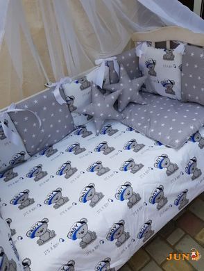 Комплект постільної білизни Elit Bonna в дитяче ліжечко its a boy Сірий