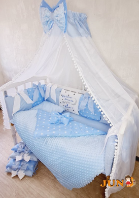 Комплект постельного белья Bonna Bant в детскую кроватку Голубой