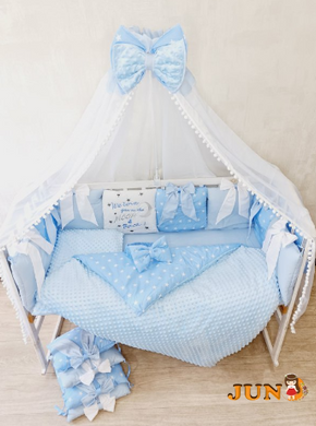 Комплект постільної білизни Bonna Bant в дитяче ліжечко Блакитний