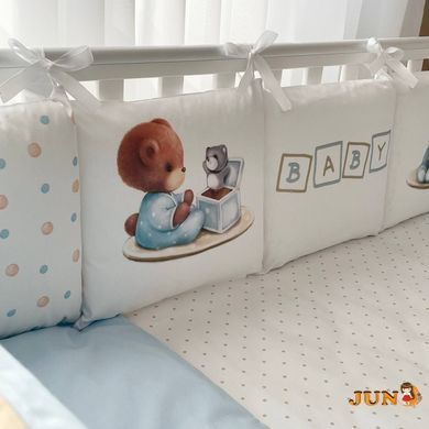 Комплект постільної білизни для новонародженого Арт Дизайн Baby Teddy, колір блакитний