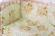 Комплект постільної білизни в дитяче ліжечко Qvatro Gold RG-08 малюнок салатовий (ведмедики сплять)