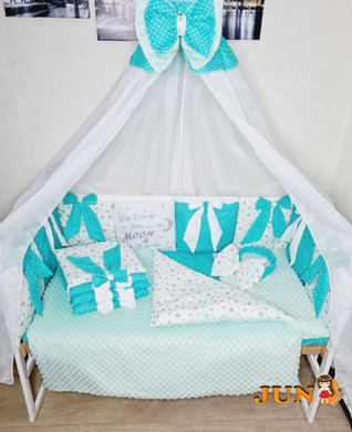 Комплект постільної білизни Bonna Bant в дитяче ліжечко М'ята