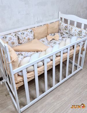 Комплект постільної білизни Bonna Elegance New в дитяче ліжечко Феї Бежевий