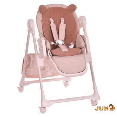 Стульчик для кормления ME 1037 CRYSTAL Bear Pink