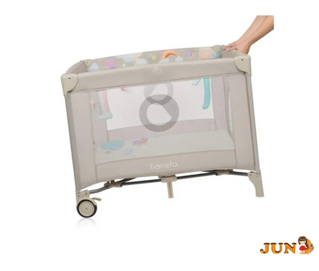 Манеж Lionelo MILLE PLUS GREY BEIGE