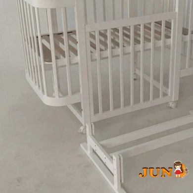 Дитяче ліжечко для новонароджених дитяче Мія без шухляди з маятником біла