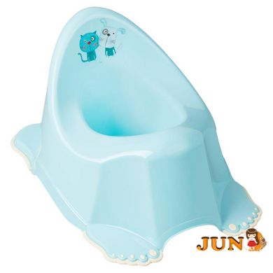 Горшок с антискользящим покрытием Tega DOG&CAT Anti slip Potty PK-001-101 light blue (голубой)