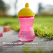 Поильник Philips Avent с твердым носиком розовый