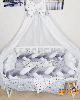 Комплект постільної білизни Bonna Avangard в дитяче ліжечко Сірий
