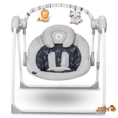 Стул-качели Lionelo RUBEN GREY GRAPHITE