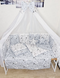 Комплект постільної білизни Bonna Elit в дитяче ліжечко Зірки Сірий