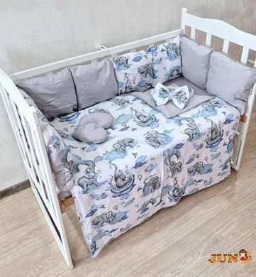 Комплект постільної білизни Bonna Eco New в дитяче ліжечко Слоненя