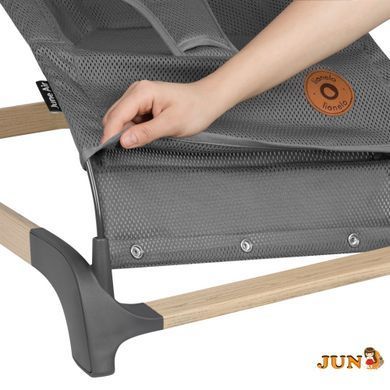 Стілець-гойдалка Lionelo JUNE AIR GREY GRAPHITE