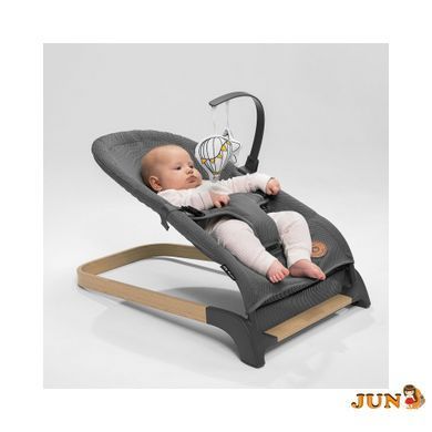 Стілець-гойдалка Lionelo JUNE AIR GREY GRAPHITE