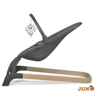 Стілець-гойдалка Lionelo JUNE AIR GREY GRAPHITE
