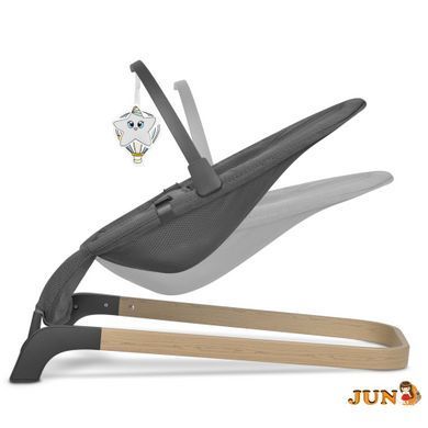 Стілець-гойдалка Lionelo JUNE AIR GREY GRAPHITE