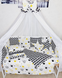 Комплект постільної білизни Bonna Elit в дитяче ліжечко Корона Зигзаг